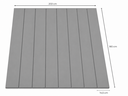 Ver imagem 4 de Painel Lambri Cabeceira King 180cm MDF Autoadesivo Parede: Cinza