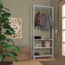 Ver imagem 2 de Closet com 1 Cabideiro e 2 Prateleiras Yes Nova Mobile Branco