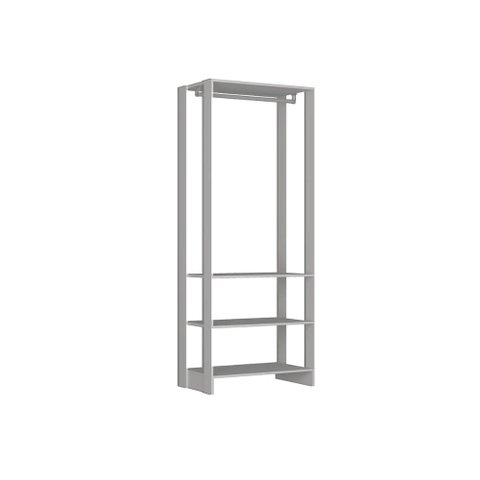 Closet com 1 Cabideiro e 2 Prateleiras Yes Nova Mobile Branco