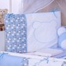 Kit Berço Azul Bebê Menino com Almofada Decorativa 10 Peças - 2