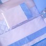 Kit Berço Azul Bebê Menino com Almofada Decorativa 10 Peças - 5