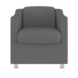 Kit 2 Poltronas Decorativas Tilla Consultório Recepção Sala Suede Cor:cinza - 2