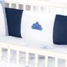 Kit Berço Menino Americano Príncipe Azul Bordado 10 Peças + Cortina da Coleção - 4