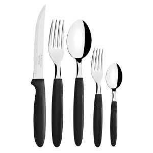 Faqueiro Tramontina Ipanema 23398/088 30 Peças - Preto