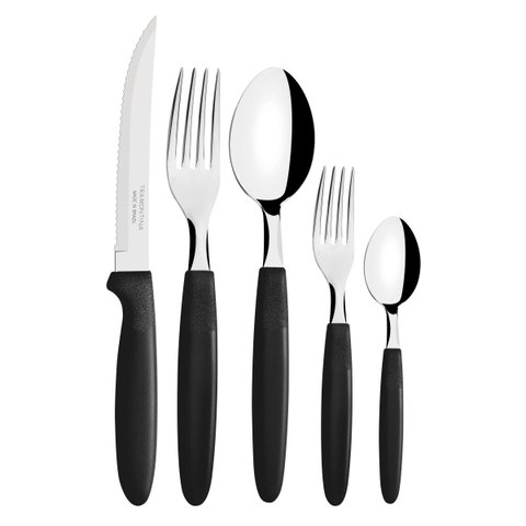 Faqueiro Tramontina Ipanema 23398/088 30 Peças - Preto