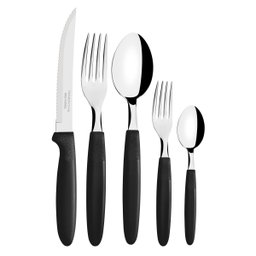 Faqueiro Tramontina Ipanema 23398/088 30 Peças - Preto - 1 Faqueiro Tramontina Ipanema 23398/088 30 Peças - Preto - 1