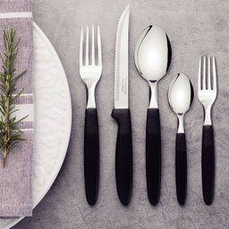 Faqueiro Tramontina Ipanema 23398/088 30 Peças - Preto - 2 Faqueiro Tramontina Ipanema 23398/088 30 Peças - Preto - 2