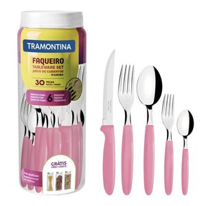 Faqueiro Tramontina Ipanema 23398/488 30 Peças - Rosa