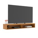 Ver imagem 3 de Rack Suspenso Nicho Slim 110 cm TV até 43 Polegadas para Sala Quarto Bancada Funcional