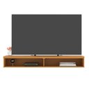 Ver imagem 4 de Rack Suspenso Nicho Slim 110 cm TV até 43 Polegadas para Sala Quarto Bancada Funcional