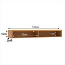 Ver imagem 2 de Rack Suspenso Nicho Slim 110 cm TV até 43 Polegadas para Sala Quarto Bancada Funcional