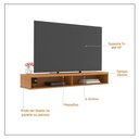 Ver imagem 7 de Rack Suspenso Nicho Slim 110 cm TV até 43 Polegadas para Sala Quarto Bancada Funcional