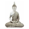 Buda Hindu Tailandês Tibetano Sidarta Em Resina Branco 20cm. - 1