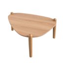 Ver imagem 3 de Mesa de Centro Orgânica p/ Sala 84,4cm Pés em Madeira Maciça Cor:Hanover