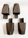 Ver imagem 3 de Kit com 4 Pés para Multiusos Guarda Roupas 7cm Mari Café