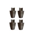 Ver imagem 1 de Kit com 4 Pés para Multiusos Guarda Roupas 7cm Mari Café