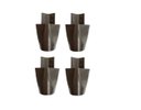 Ver imagem 1 de Kit com 4 Pés para Multiusos Guarda Roupas 7cm Mari Café