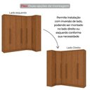 Ver imagem 3 de Guarda Roupa de Canto Safira 6 Portas de Bater 6 Gavetas MDF Cumaru 371cm