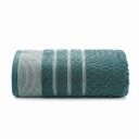 Ver imagem 2 de Jogo de Toalha Fio Penteado Treviso Home Design 450g Corttex Cor: Turquesa / Azul Marinho