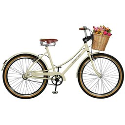 Bicicleta Aro 26 Femenina Bella Retro Bege Master Bike - 1