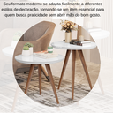 Ver imagem 3 de Conjunto de Mesas Laterais Pés Palito Retrô Star - Branco