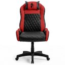 Ver imagem 2 de Cadeira Gamer Speed Ergonômica Reclinável Giratória Escritório Home Office Preto e Vermelho