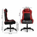 Ver imagem 3 de Cadeira Gamer Speed Ergonômica Reclinável Giratória Escritório Home Office Preto e Vermelho