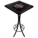 Ver imagem 2 de Mesa Madeira Azulejo 60x60cm - Bistrô Fixa 98cm - Preta - Harley Davidson