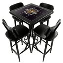 Ver imagem 1 de Mesa Madeira Azulejo 60x60cm - Bistrô Fixa 98cm - Preta - Harley Davidson