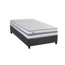Ver imagem 1 de Conjunto Box Solteiro: Colchão Molas Herval Ensacadas Parma + Base Crc Suede Gray (88x188)