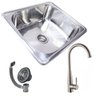 Cuba Simples 9162 Polida+Torneira Dubai Gourmet Inox Guimmis - 1