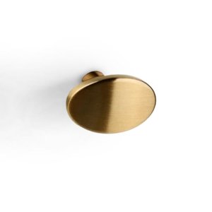 Puxador Ponto Beetle sem Base Gold Escovado Zen Design Zp5403.b00