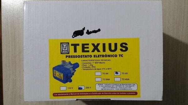 Pressostato Eletrônico TC-05 220v Texius - 2