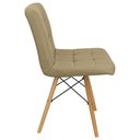 Ver imagem 3 de Cadeira Gomos Eiffel Eames Fitz Dublin Estofada Base Madeira