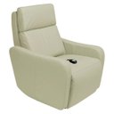 Ver imagem 1 de Poltrona Decorativa Reclinável Elétrica Moroni Couro Off White - Gran Belo