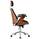 Ver imagem 5 de Cadeira de Escritório Presidente Giratória com Regulagem de Altura Akon Pu