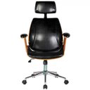 Ver imagem 7 de Cadeira de Escritório Presidente Giratória com Regulagem de Altura Akon Pu