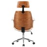 Cadeira de Escritório Presidente Giratória com Regulagem de Altura Akon Pu - 4