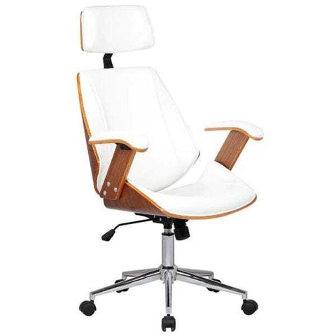 Cadeira de Escritório Presidente Giratória com Regulagem de Altura Akon Pu