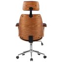 Ver imagem 4 de Cadeira de Escritório Presidente Giratória com Regulagem de Altura Akon Pu