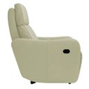 Ver imagem 7 de Poltrona Decorativa Reclinável Manual Moroni Couro Off White - Gran Belo