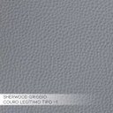 Ver imagem 4 de Poltrona Decorativa Reclinável Manual Moroni Couro Cinza - Gran Belo