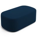 Ver imagem 2 de Puff Decorativo Orgânico para Living Quarto 100cm Doha W01 Suede Azul Marinho - Lyam Decor