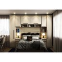 Ver imagem 1 de Guarda Roupa Dormitório Modulado Master Casal 1,38 m Padrão - Avelã Rústico e Ártico Rústico - Lucia