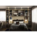 Ver imagem 2 de Guarda Roupa Dormitório Modulado Master Casal 1,38 m Padrão - Avelã Rústico e Ártico Rústico - Lucia