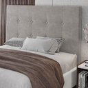 Ver imagem 6 de Cabeceira Cama Box Casal Luana 140cm Veludo Prata