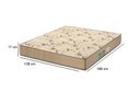 Ver imagem 5 de Cama Casal Madeira Maciça Resistente Colchão D33 138x188x17:castanho