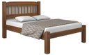 Ver imagem 2 de Cama Casal Madeira Maciça Resistente Colchão D33 138x188x17:castanho