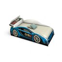 Ver imagem 2 de Cama Solteiro Carro com Baú Azul com Colchão