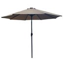 Ver imagem 3 de Ombrelone Central com Base Hdpe Aruba Rivatti 270 Cm (larg) Alumínio Capa Poliéster Fendi com Led